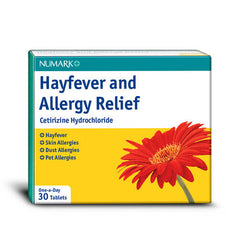 10mg Generic Cetirizine Hay Fever, Pet Allergy Relief Antihistamine UK GSL.