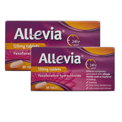 Allevia 120mg Hayfever Allergy Relief - 30 Tablets X2