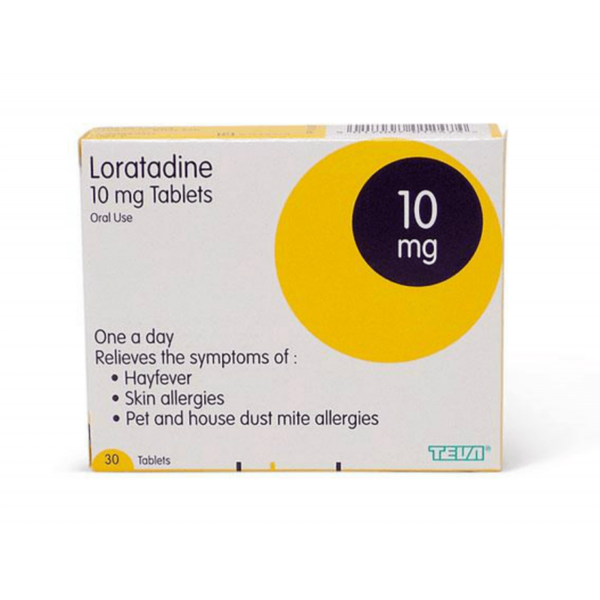 LORATADINE 10MG HAYFEVER & ALLERGY 30,90,120,300,360 TABS 1- 12 X 30 UK GSL.