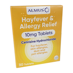 Cetirizine 10mg Tablets - 30 Tablets