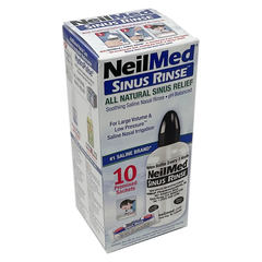 NeilMed Sinus Rinse Starter Kit with 10 Premixed Sachets