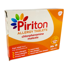 Piriton Allergy 4mg Tablets - 30 Tablets